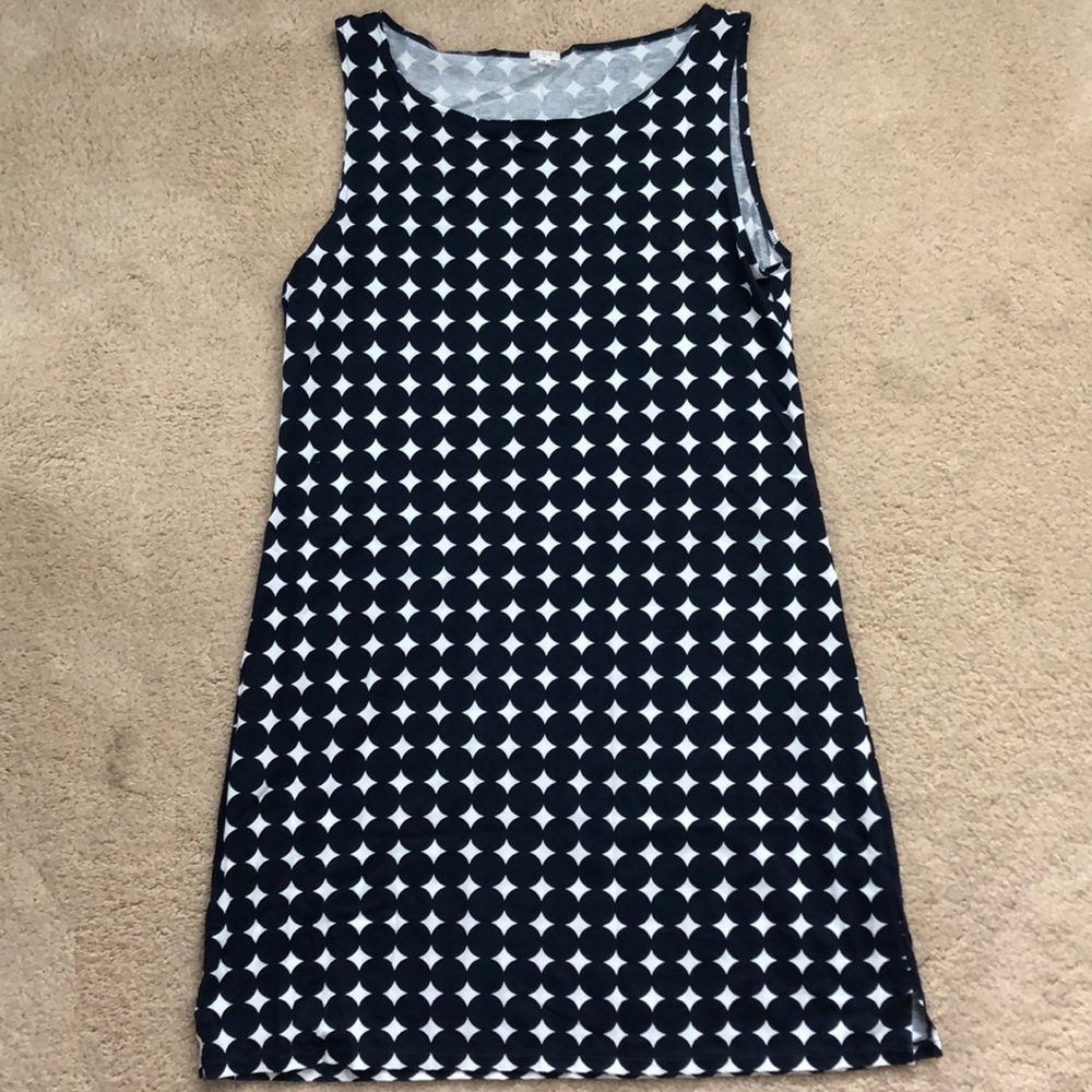 Navy blue tank top dress